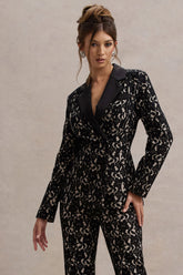 Black Lace Tailored Blazer